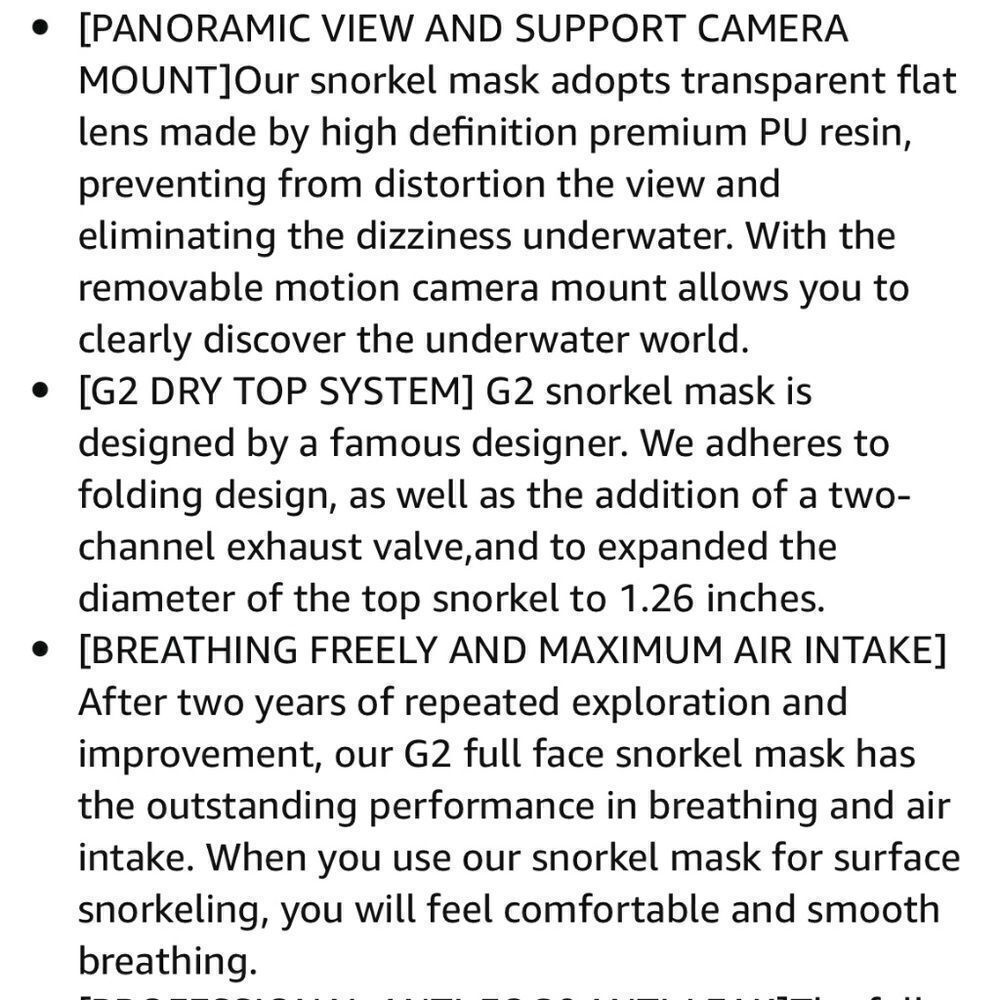 Greatever Small Black Snorkel Mask NEW Snaps In Place - Picture 7 of 15